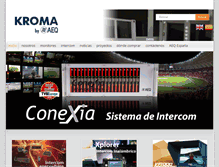 Tablet Screenshot of kromatelecom.es